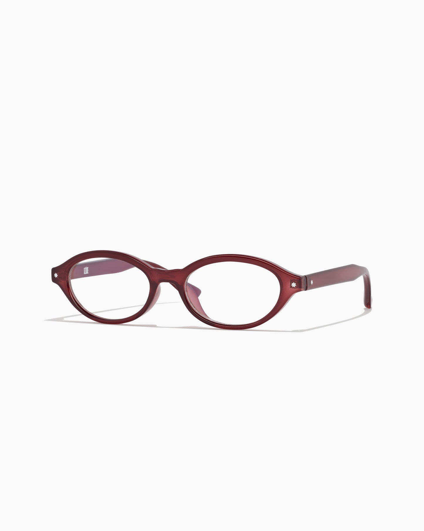 nolan ; wild cherry / clear anti blue light