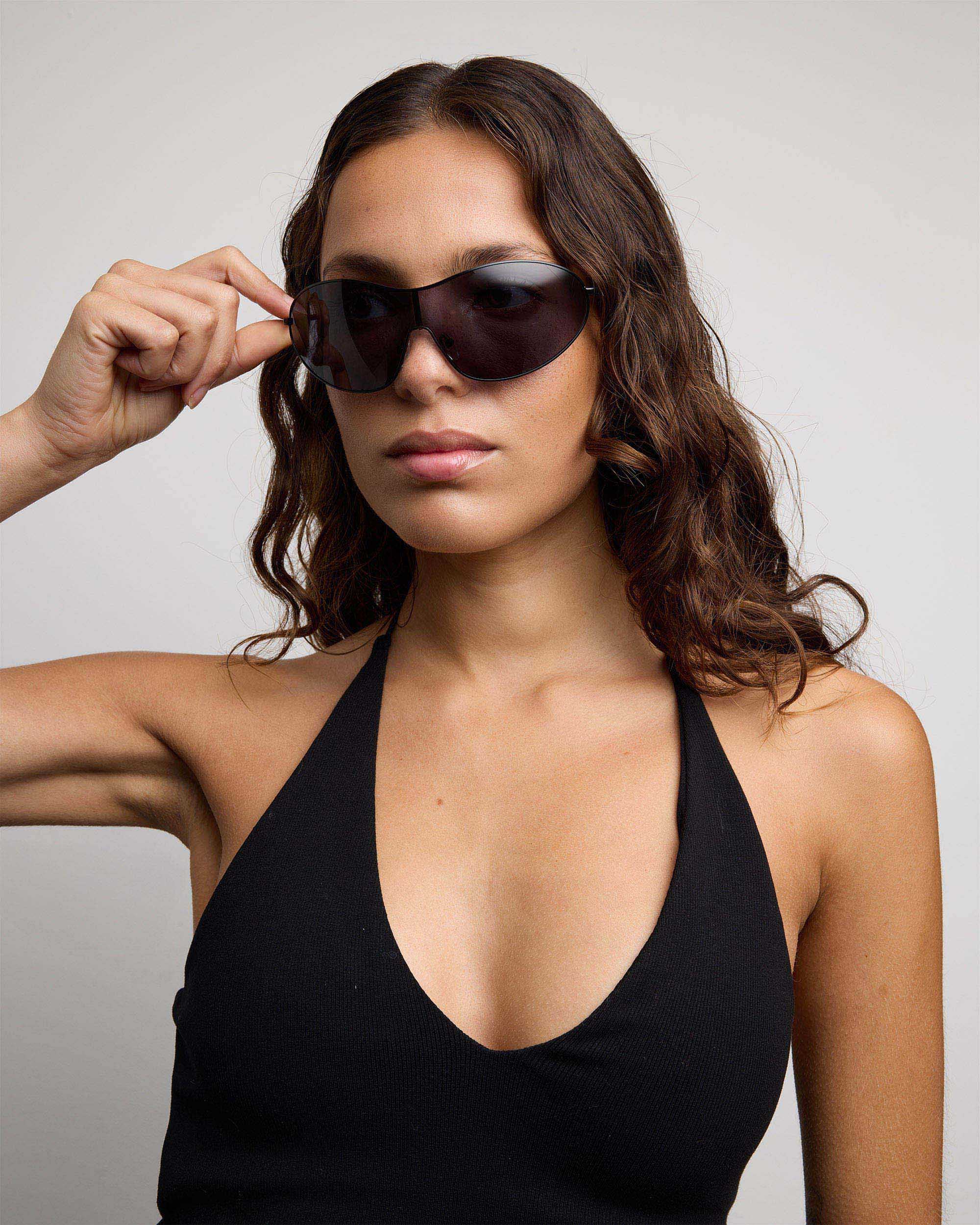 小物 SZADE TRAFFIC / BLACK INK & BLACK LENS Ruse Sunglasses ; Polished Black / Ink | Szade US