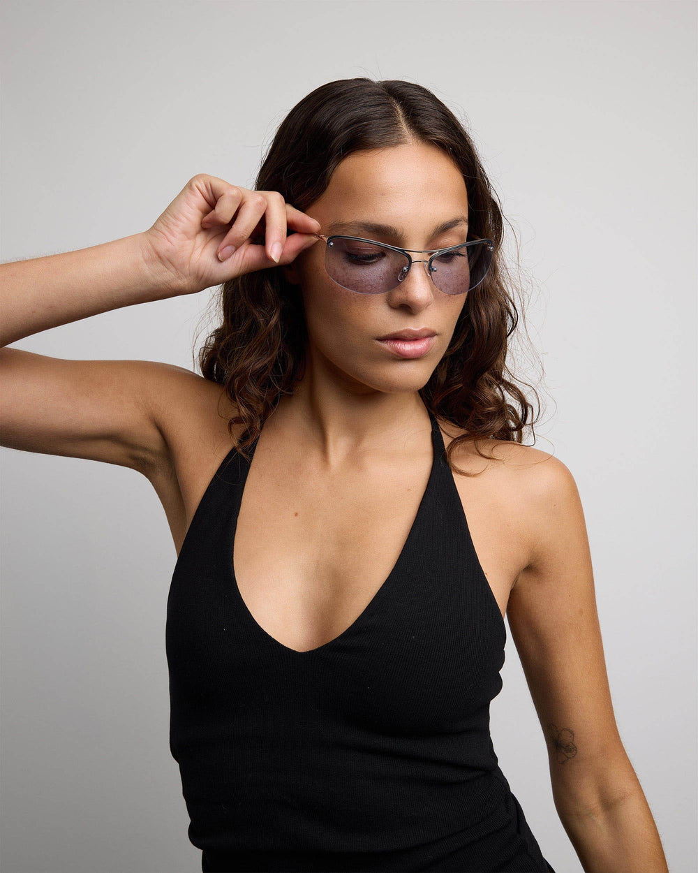 slim ; polished silver / periwinkle